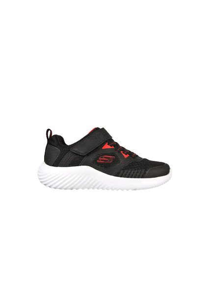 Tenis Niño Skechers Bounder - Negro-Rojo