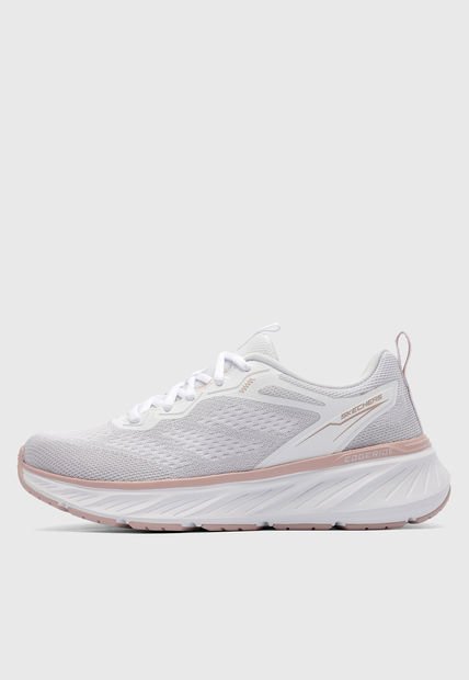 Tenis Running Blanco-Palo Rosa SKECHERS Relaxed Fit: Edgeride