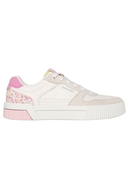 Tenis Mujer Skechers Jade - Dainty Florals - Blanco - Rosado