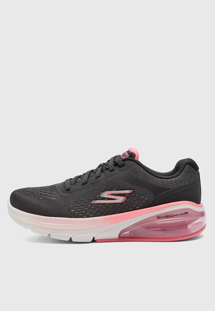 Tenis Walking Negro-Blanco-Coral SKECHERS Go Walk Air 3.0 - Ree