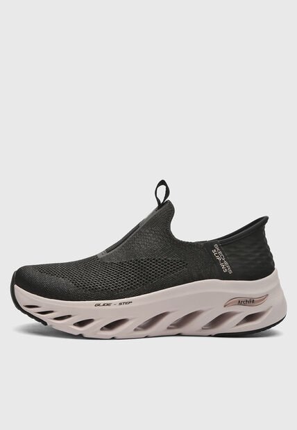Tenis SKECHERS Arch Fit Glide -Step New League Negro