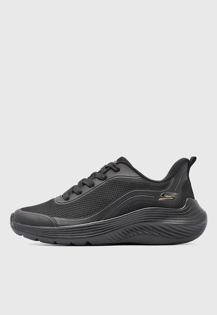 Tenis Lifestyle Negro SKECHERS Bobs Sport Squad Waves