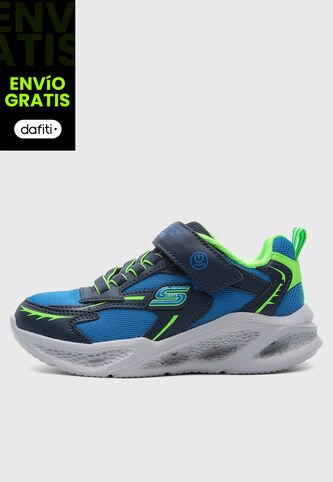 Tenis SKECHERS Meteor-Lights Azul Skechers