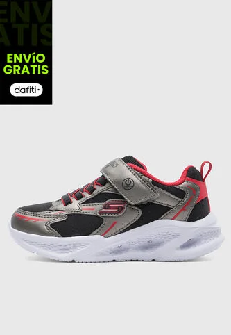 Tenis SKECHERS Meteor Lights - Glow Strider Negro Skechers