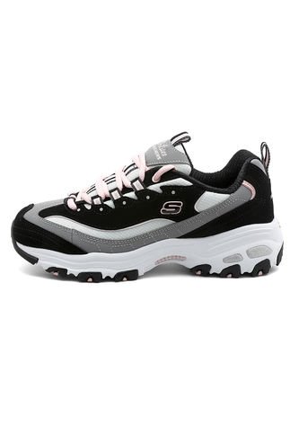 Skechers - Tenis Lifestyle Blanco-Negro Skechers D'Lites | Knasta Chile