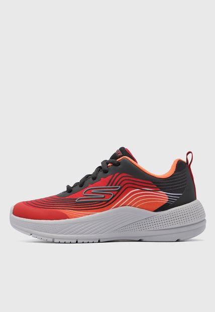 Tenis Lifestyle Negro-Gris-Rojo SKECHERS Microspec Advance