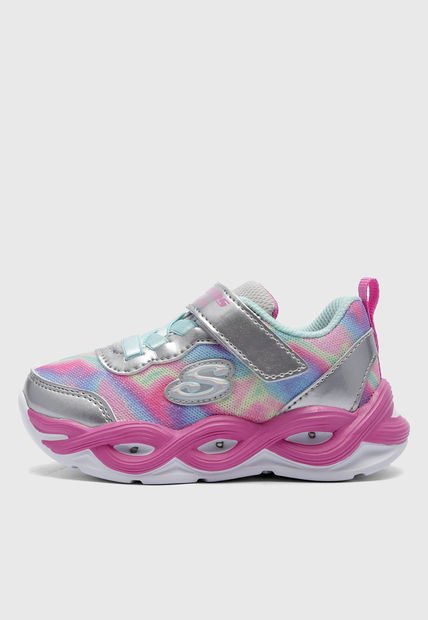 Tenis Lifestyle Multicolor-Plateado SKECHERS Twisty Glow