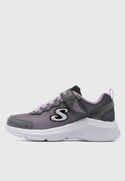 Tenis Lifestyle Negro-Blanco-Lila SKECHERS Sole Swifters