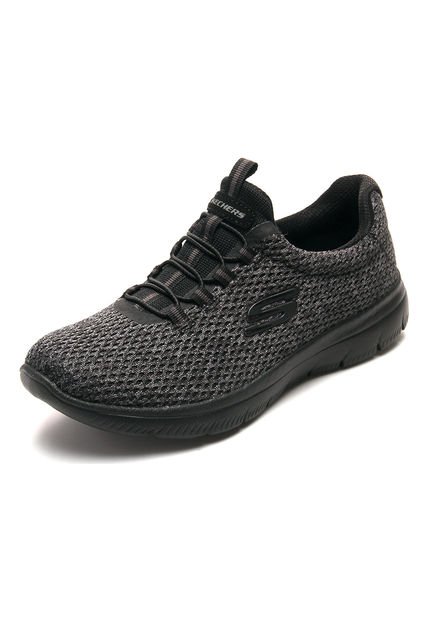 Running Negro-Gris Skechers Striding