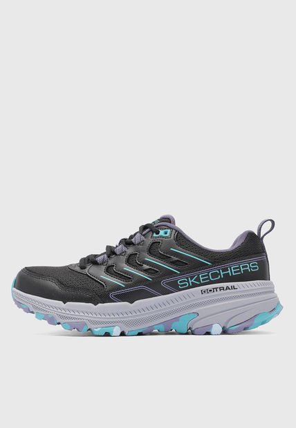 Tenis Outdoor Negro-Lila-Turquesa SKECHERS Go Run Trail Altitude 2.0