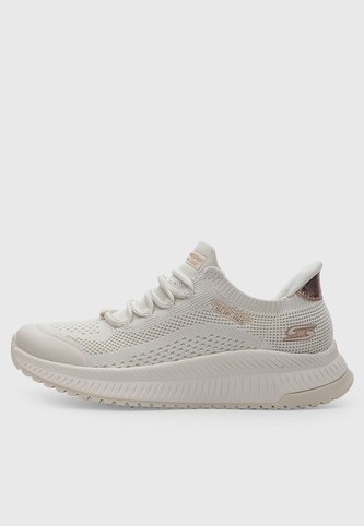 Tenis Lifestyle Skechers Bobs Squad 4 Beige Skechers