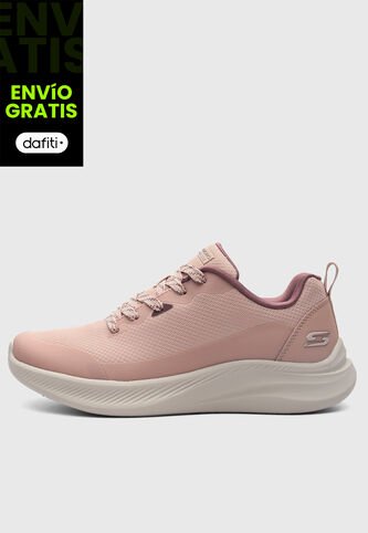 Tenis SKECHERS Bobs Moda Flex Rosa Nude Skechers