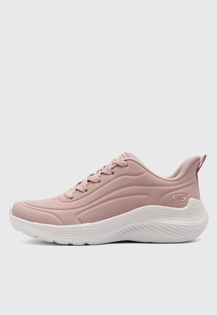 Tenis Lifestyle Palo Rosa-Blaco SKECHERS BOBS Sport Squad Waves