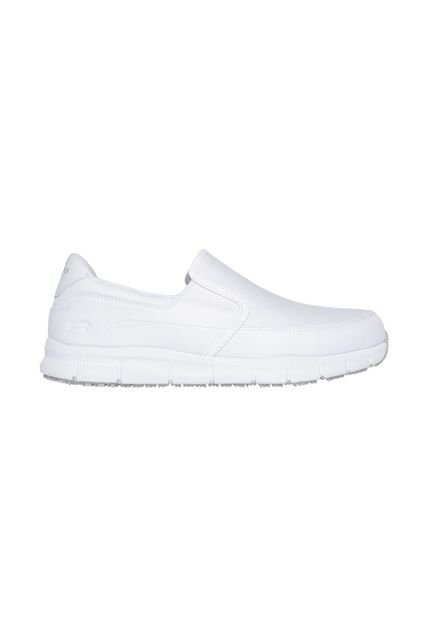 Zapatos Skechers Work Para Hombre Nampa Relaxed Fit Blanco