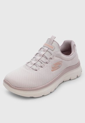 Tenis Lifestyle Skechers Summits Plus Summer Palo Rosa