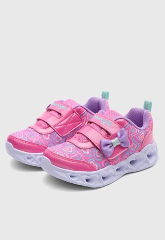 Tenis Lifestyle SKECHERS Heart Lights Rosa Skechers