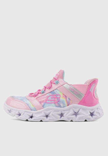 Tenis Lifestyle Rosa-Banco SKECHERS Galaxy Lights - Tie dye Take off