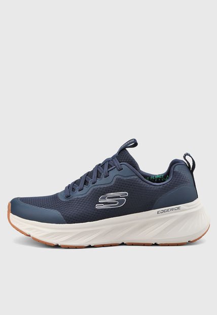 Tenis Running Azul Navy-Beige SKECHERS Edgeride - Rekze