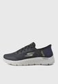 Tenis Training Azul Petróleo-Negro SKECHERS GOwalk Flex - New World de Skechers