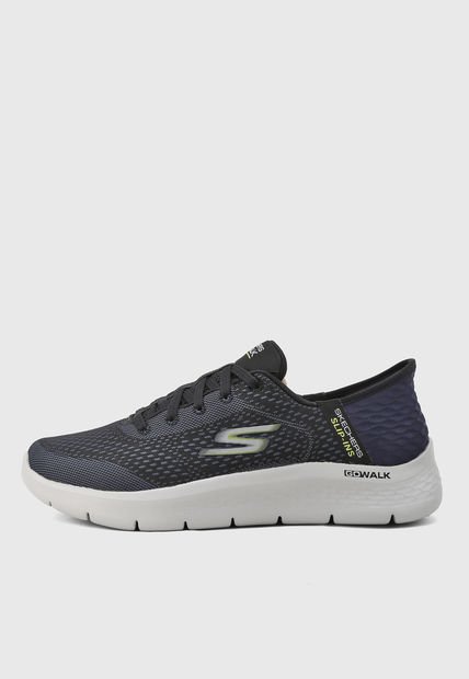 Tenis Training Azul Petróleo-Negro SKECHERS GOwalk Flex - New World