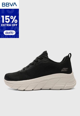 Tenis SKECHERS Bobs Sport B Flex Hi - Flying HI Negro Skechers