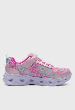Tenis Lifestyle SKECHERS Heart Lights Rosa