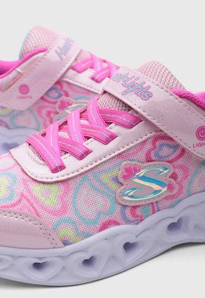Tenis Lifestyle SKECHERS Heart Lights Rosa