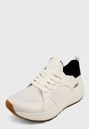 Tenis Running Beige-Negro Skechers Bobs Sparrow 2.0