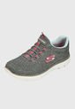 Tenis Running Gris-Rosa-Blanco Skechers Summits de Skechers