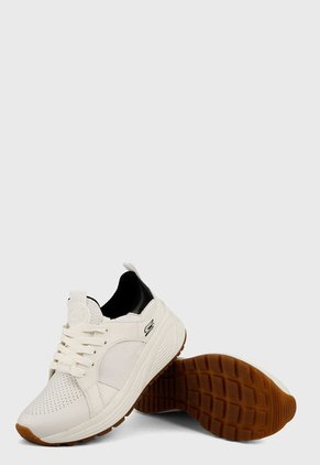 Tenis Running Beige-Negro Skechers Bobs Sparrow 2.0