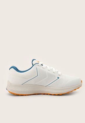 Tenis Running Blanco-Azul Petróleo-Naranja Skechers Go Run Consistent Low Top