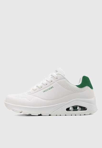 Tenis Lifestyle Blanco-Verde SKECHERS Uno - Suited On Air