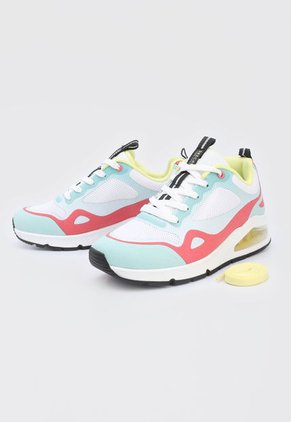 Tenis Lifestyle Verde Menta-Terracota-Amarillo Skechers Street Uno 2