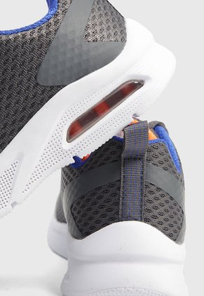 Tenis Lifestyle Gris-Naranja-Blanco Skechers Boys' Microspec Max