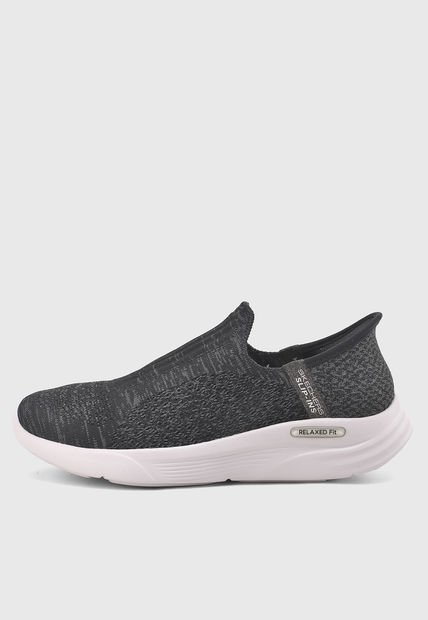 Tenis Lifestyle Negro-Gris-Blanco SKECHERS Slip-ins: Relaxed Fit Sport
