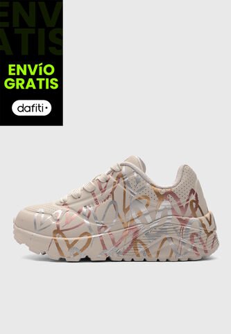 Tenis Lifestyle SKECHERS Uno Lite - Metallic Love Beige Skechers