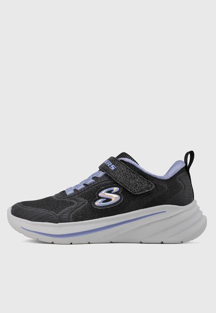 Tenis Lifestyle Negro-Blanco-Lila SKECHERS Wave 92