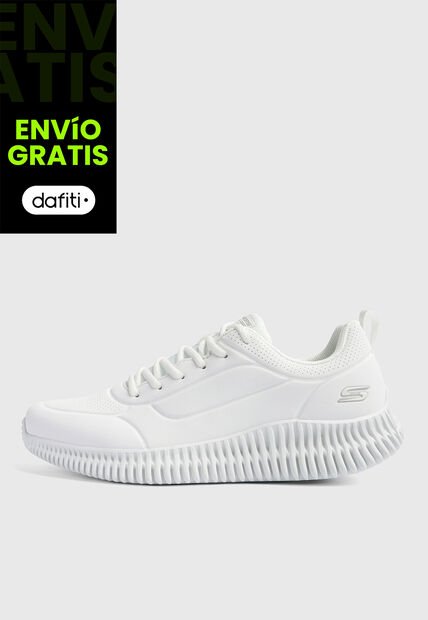 Tenis Lifestyle SKECHERS Bobs Geo Lite Lace Up Blanco