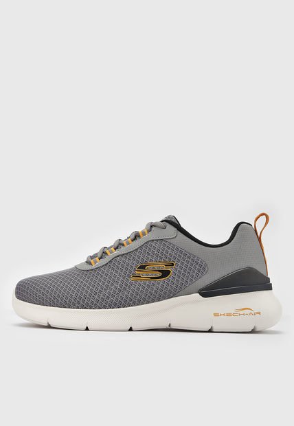 Tenis Lifestyle Gris-Blanco-Mostaza SKECHERS Skech-Air Dynamight 2.0