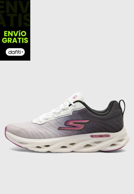 Tenis SKECHERS Go Run Swirl Tech Speed Blanco
