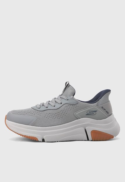 Tenis Lifestyle Gris-Azul Navy SKECHERS Bobs Sparrow Flex - Steady Edge