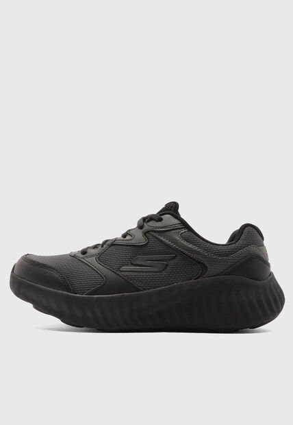 Tenis SKECHERS Basic Mesh Lace Up Negro