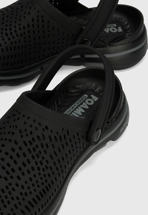 Playera Negro-Gris Skechers GOwalk 5 - Astonished