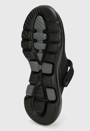 Playera Negro-Gris Skechers GOwalk 5 - Astonished