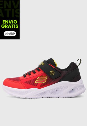 Tenis SKECHERS Meteor Lights Rojo Skechers