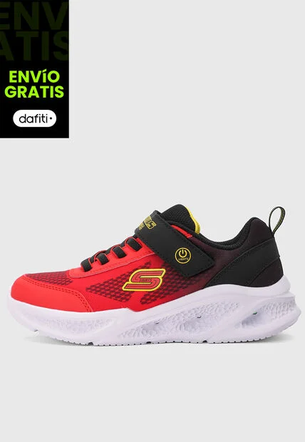 Tenis SKECHERS Meteor Lights Rojo