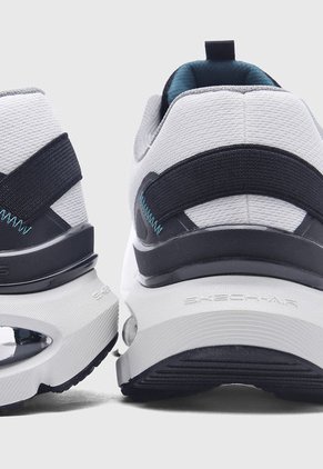 Tenis Lifestyle Blanco-Negro-Azul Petróleo SKECHERS Skech-Air Ventura