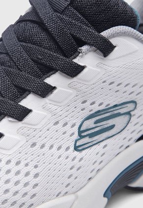 Tenis Lifestyle Blanco-Negro-Azul Petróleo SKECHERS Skech-Air Ventura