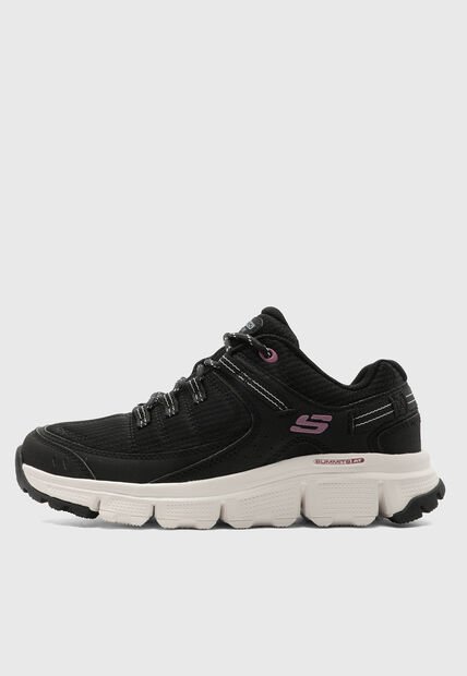 Tenis SKECHERS Qtr Overlay Mesh Negro