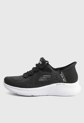 Tenis Training Gris-Blanco-Negro Skechers Skech-Lite Pro Natural Beauty